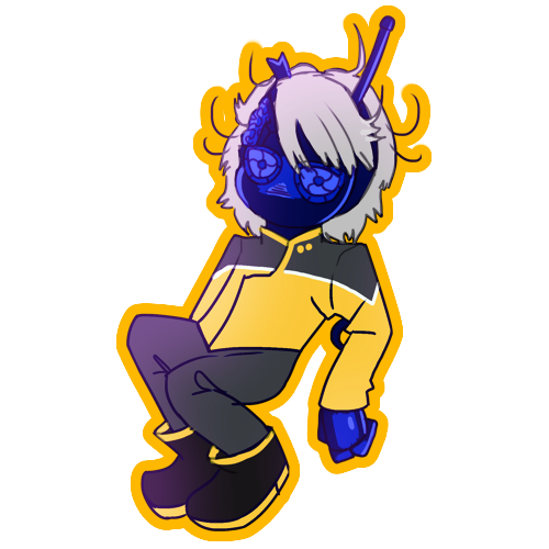 a chibi of a robot original character from Star Trek.